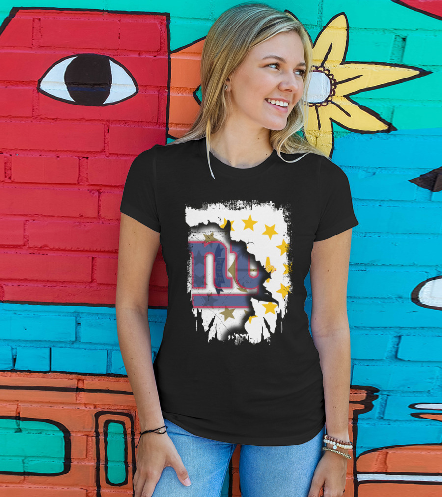 Rhode Island And New York Giants Unity T-Shirt