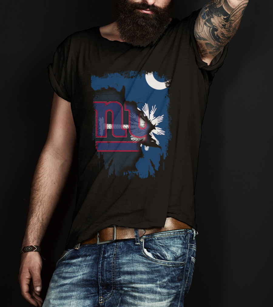 South Carolina Collaboration With New York Giants Pride T-Shirt