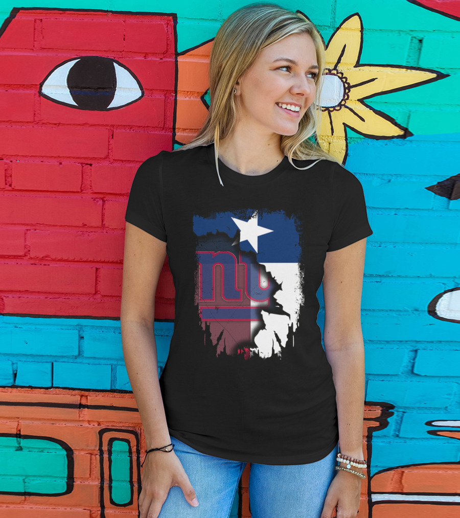 Together Texas Star With New York Giants T-Shirt