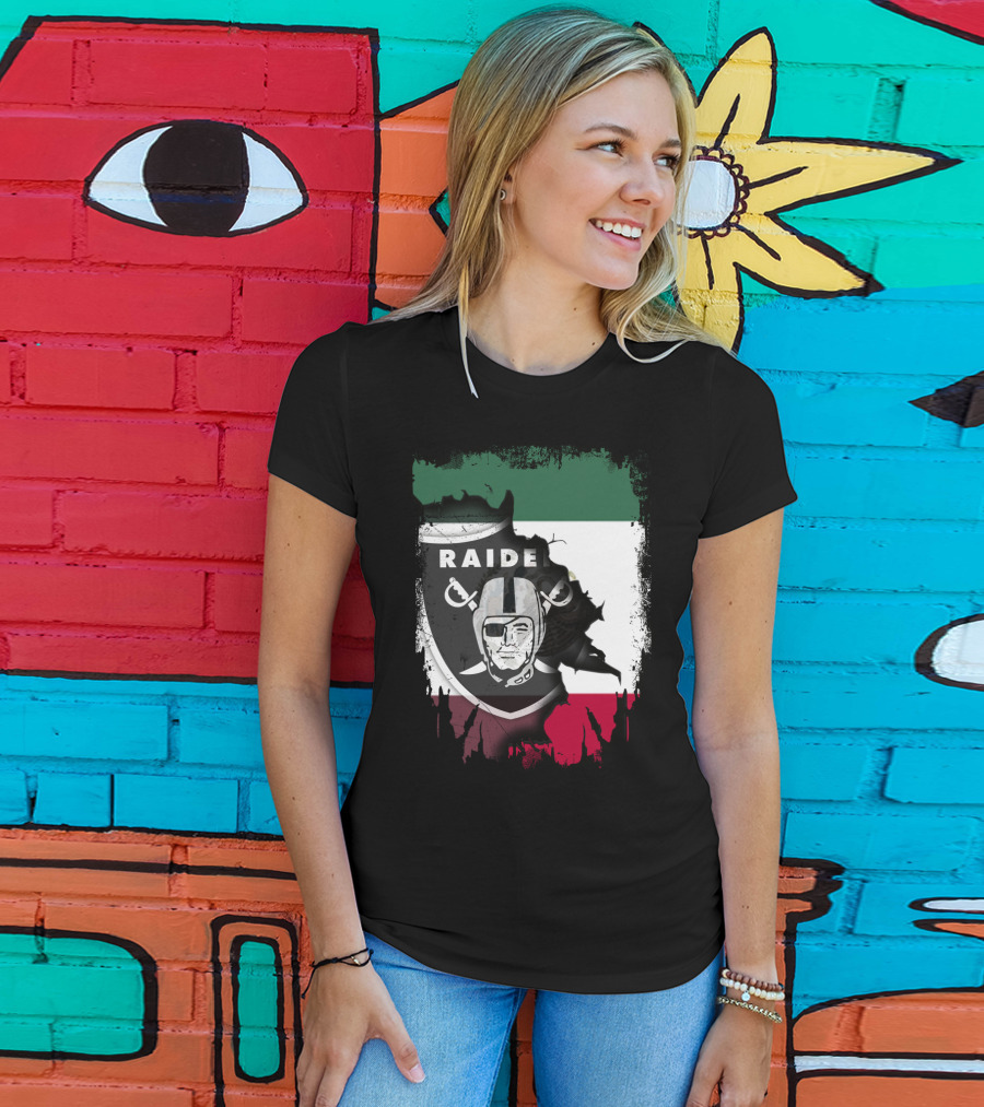 Together Mexico Raiders Nation Flag Shield T-Shirt
