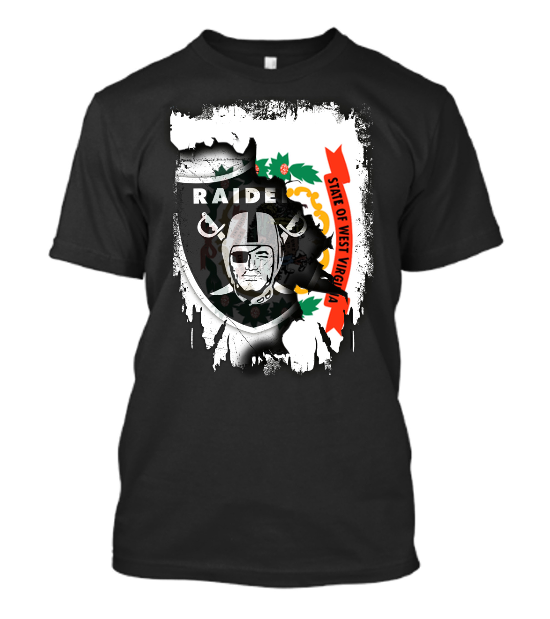 West Virginia State With Raiders Shield T-Shirt