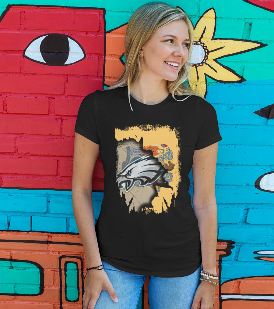 New Jersey And Philadelphia Eagles Unity T-Shirt