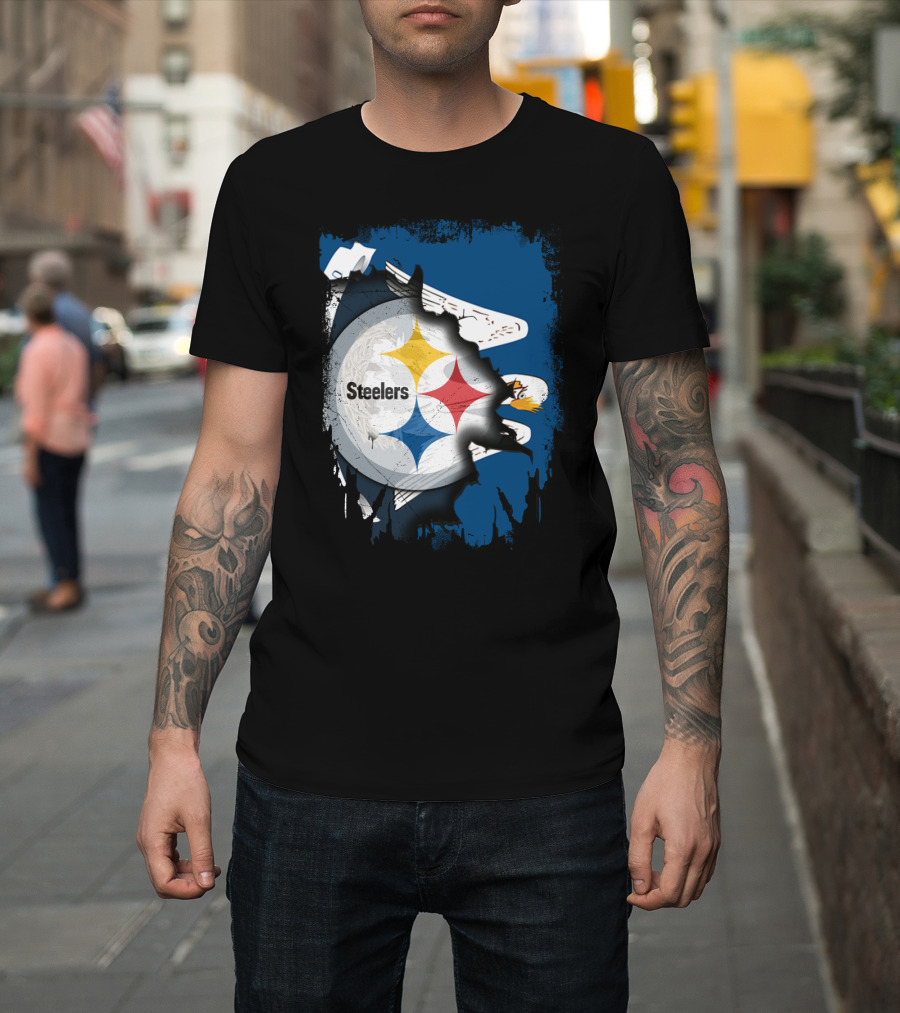 Steelers With Louisiana Spirit Eagles T-Shirt