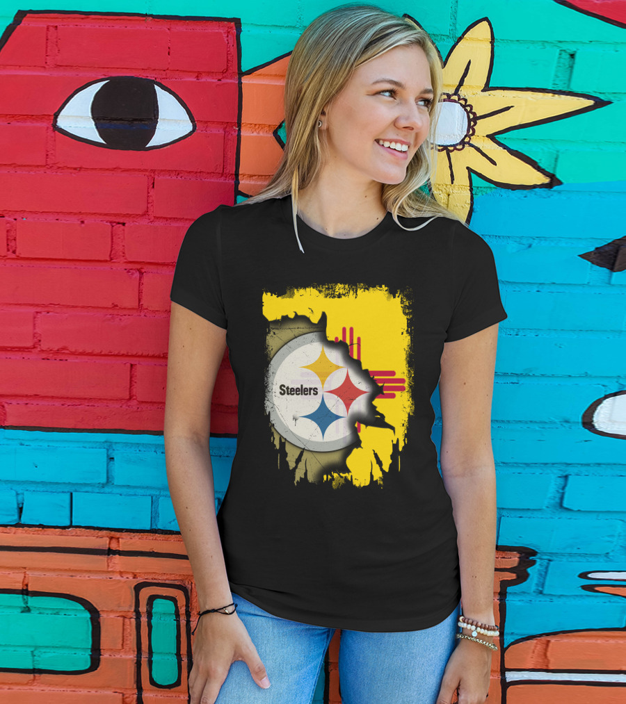 Steelers New Mexico Zia Symbol Fusion T-Shirt