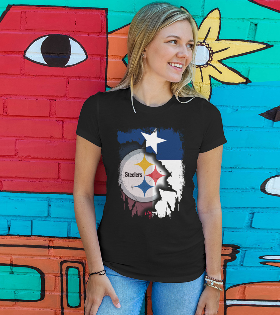 Steelers Texas Flag Fusion T-Shirt