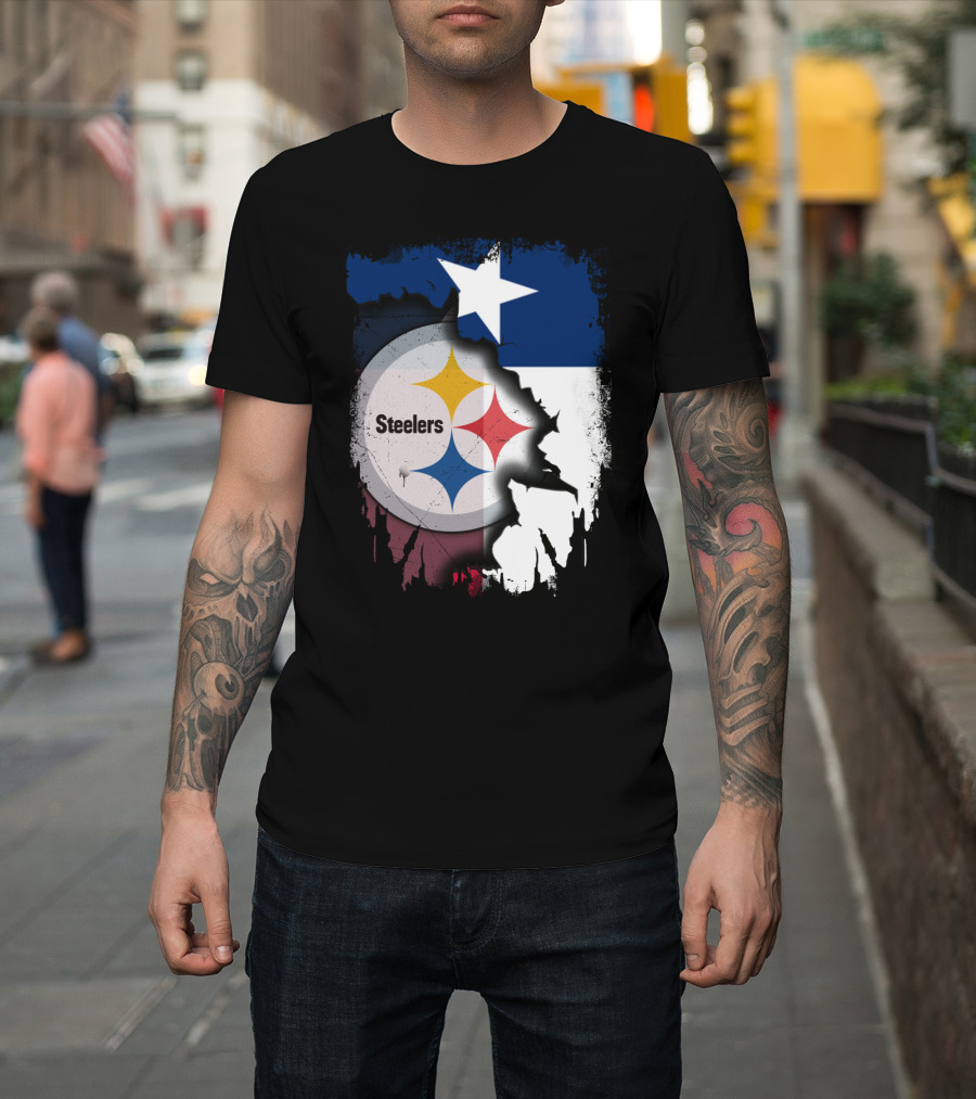 Steelers Texas Flag Fusion T-Shirt