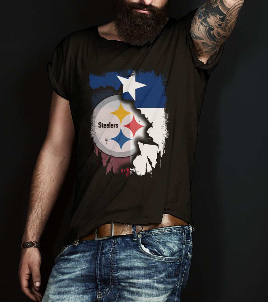 Steelers Texas Flag Fusion T-Shirt