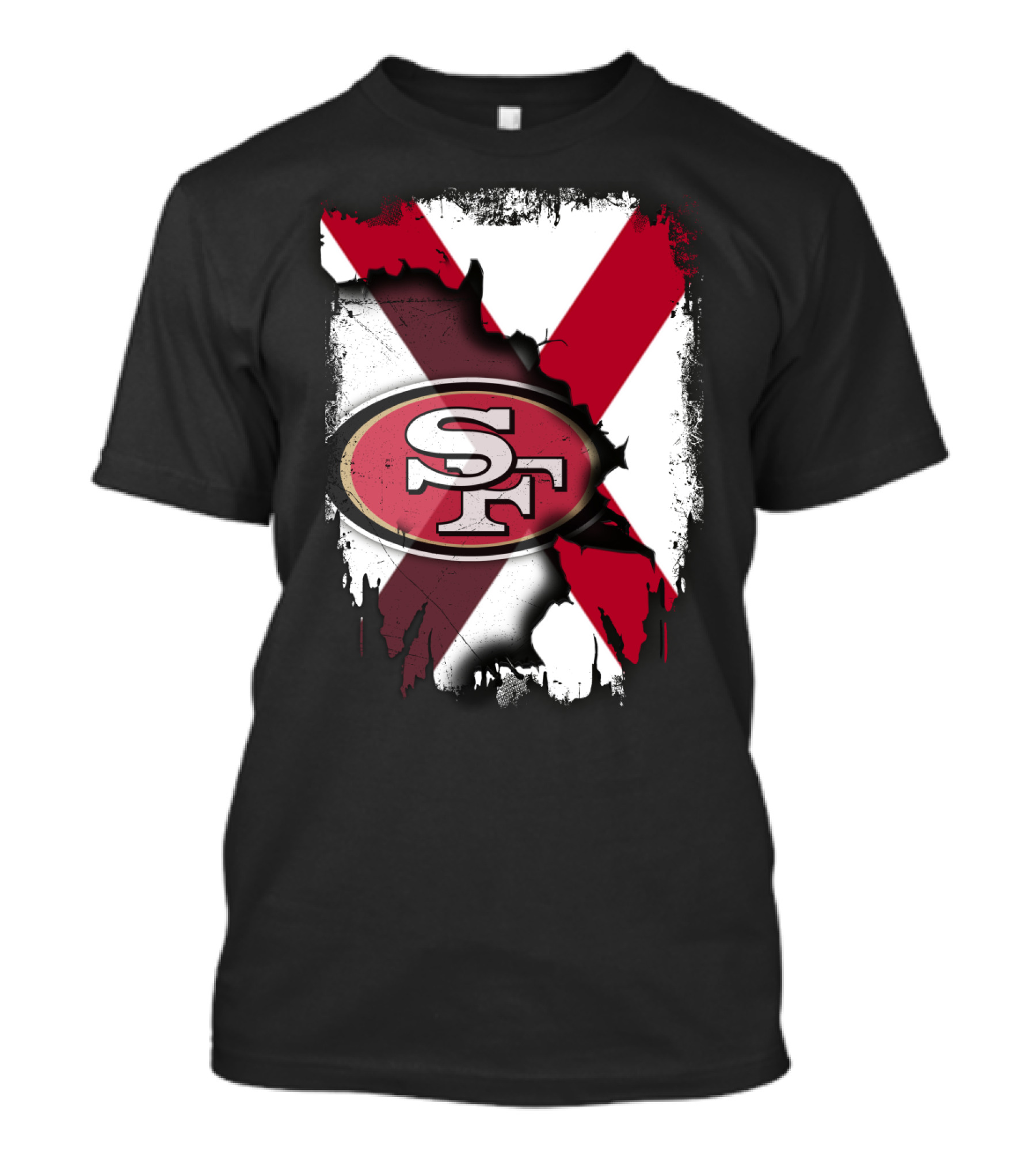 Alabama State Pride Meets 49ers Football Passion T-Shirt