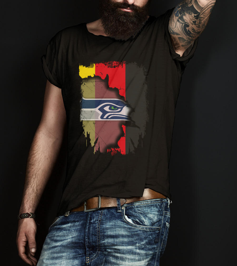 Germany Flag Seahawks Fusion T-Shirt