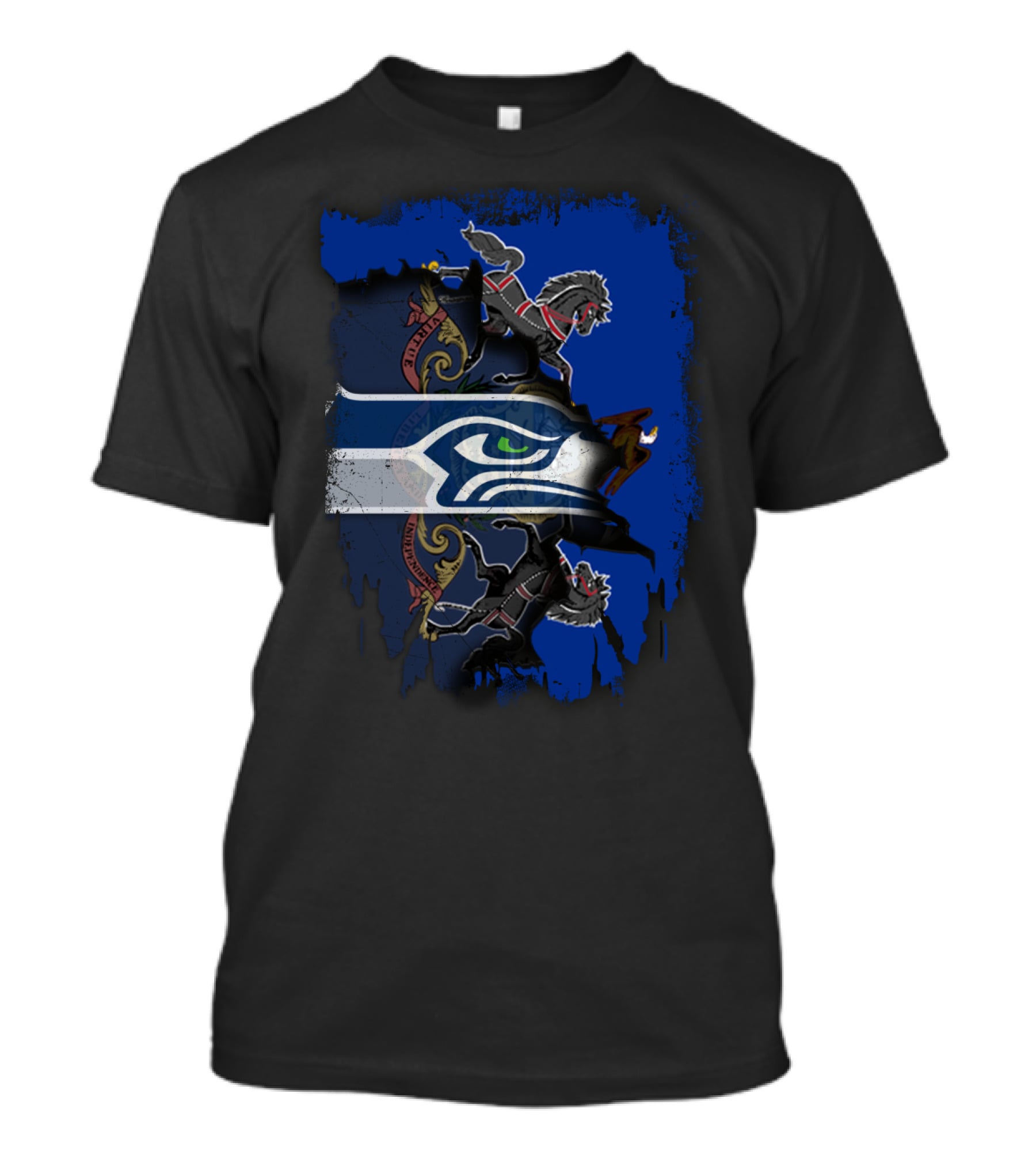 Pennsylvania Pride With Seahawks And Battle Horses T-Shirt