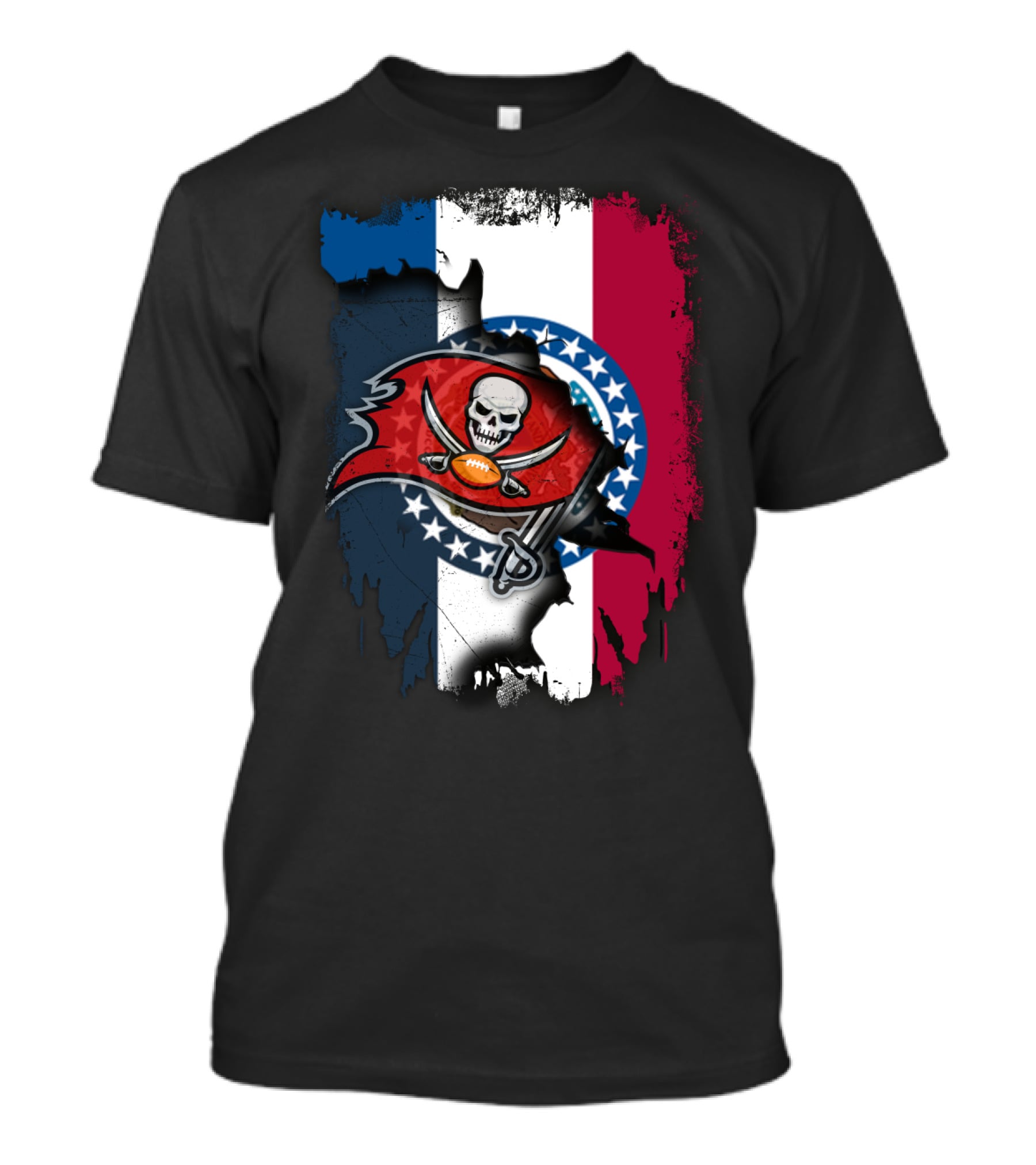 Together Missouri Flag With Buccaneers T-Shirt