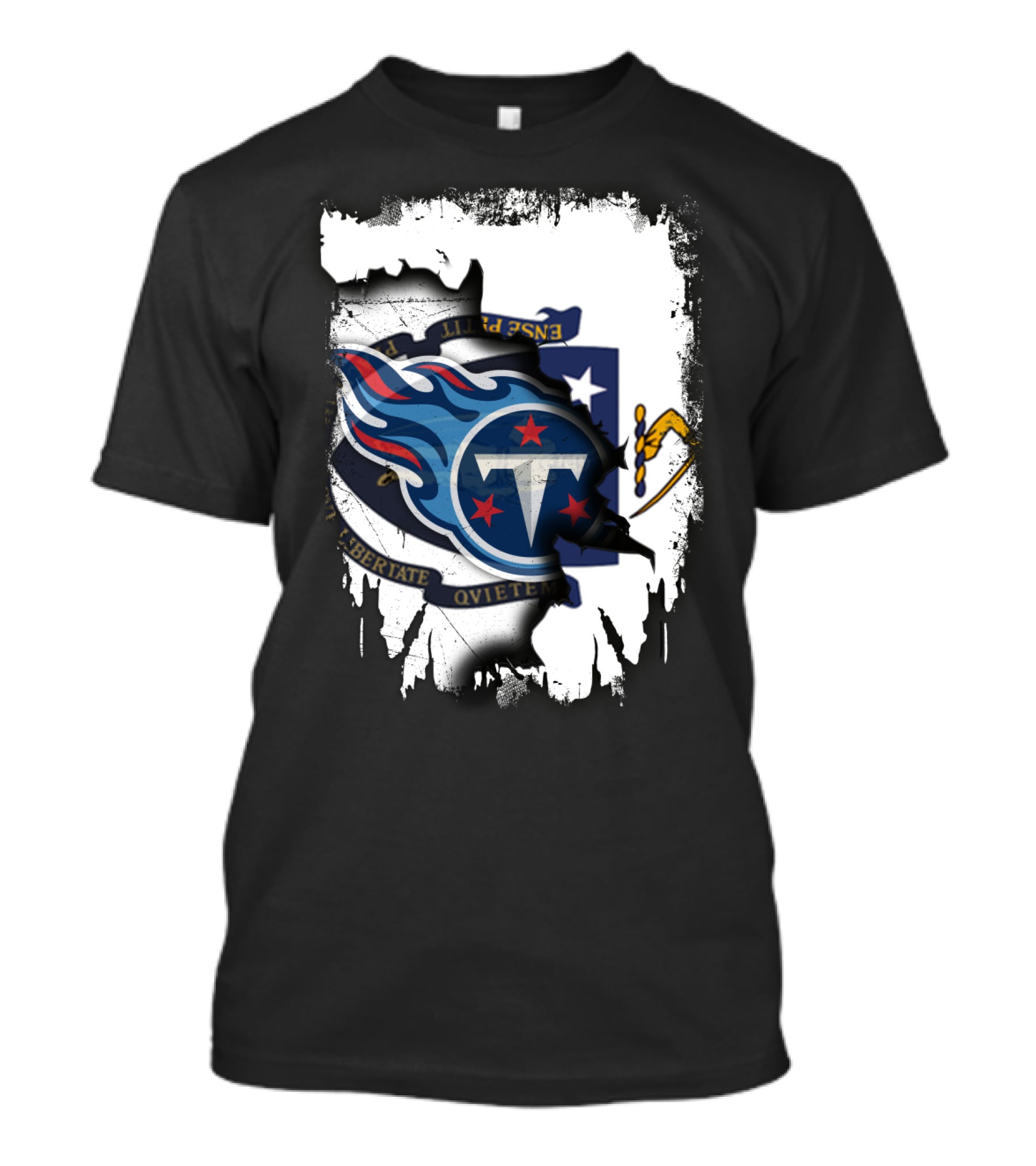 Together Massachusetts With Titans Logo Fusion T-Shirt