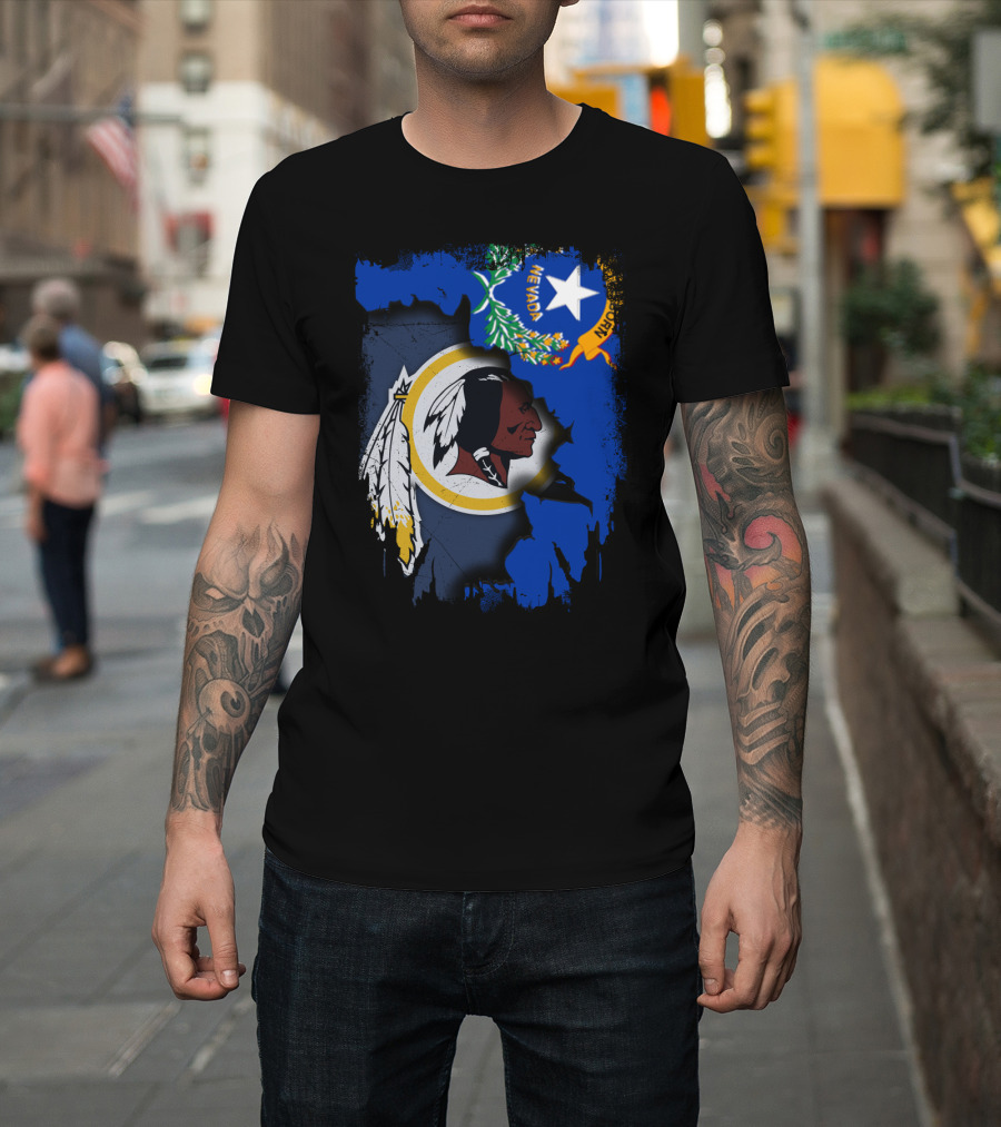 Nevada Pride With Washington Redskins T-Shirt