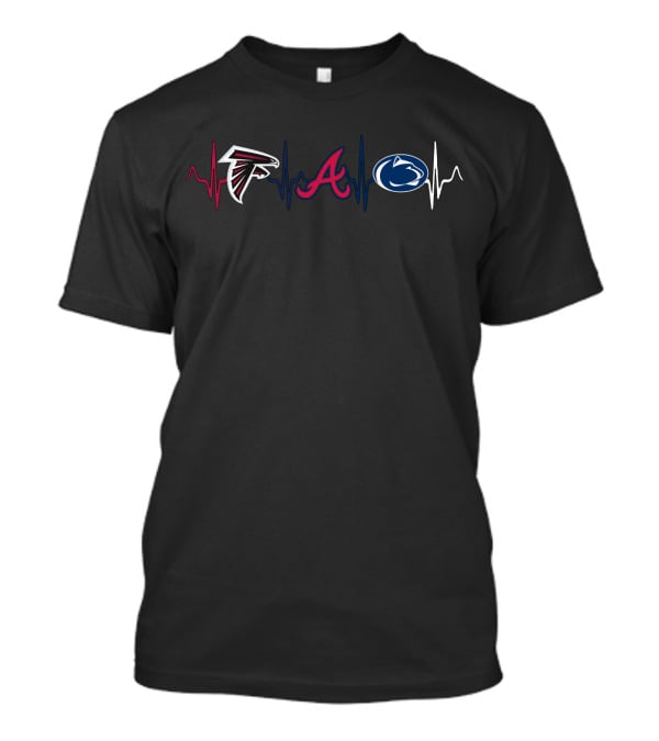 Falcons Braves Psu Heartbeat T-Shirt