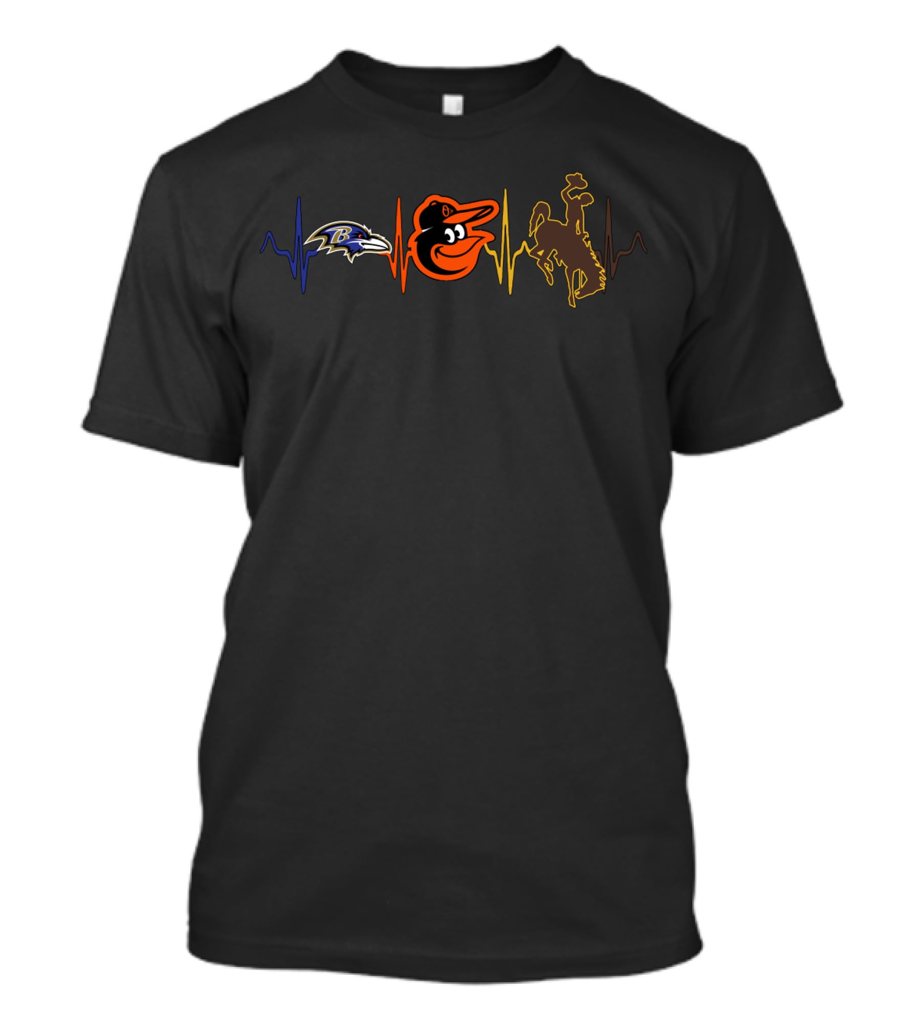 Baltimore Ravens Baltimore Orioles Wyoming Cowboys T-Shirt