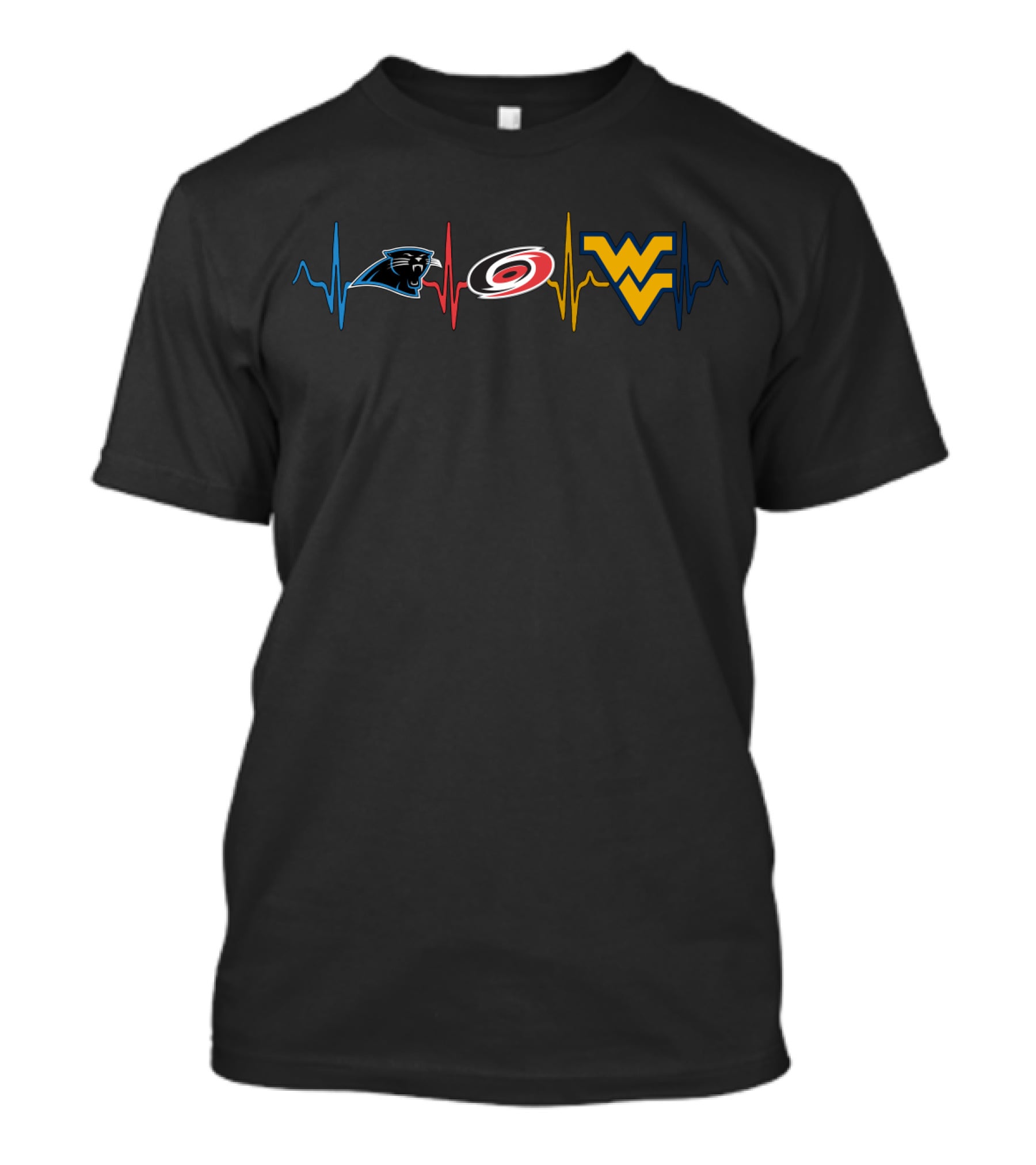 Love Panthers Hurricanes Wvm Heartbeat T-Shirt