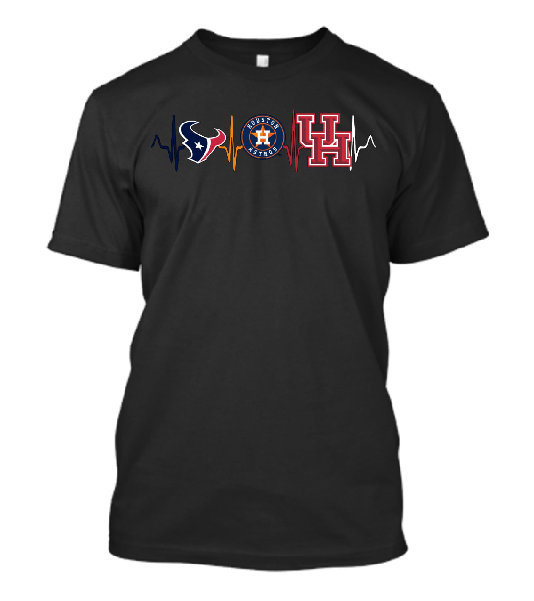 Houston Texans Astros Uh Heartbeat T-Shirt