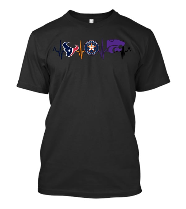 Texans Astros Ksw Heartbeat Fan Love T-Shirt