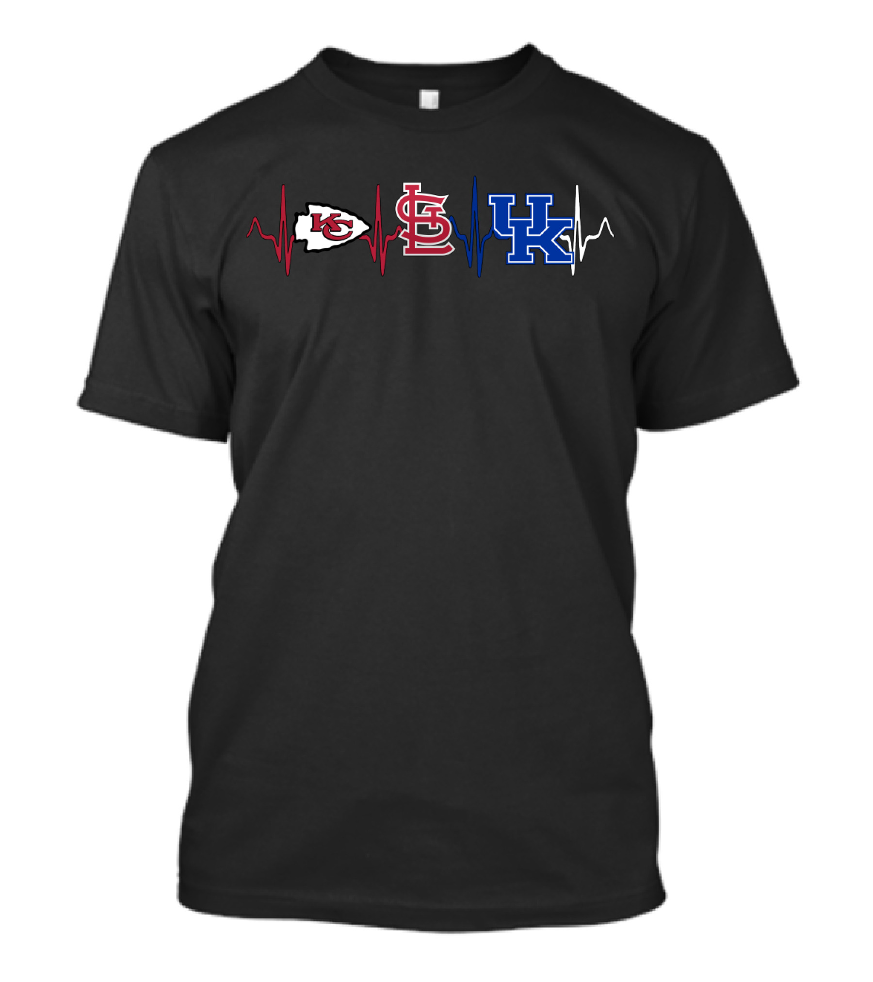 Kansas City Chiefs St. Louis Cardinals Kentucky Wildcats Love T-Shirt