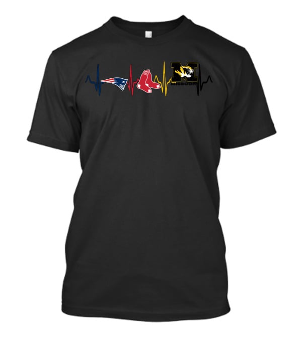 Patriots Red Sox Missouri Heartbeat Mti T-Shirt