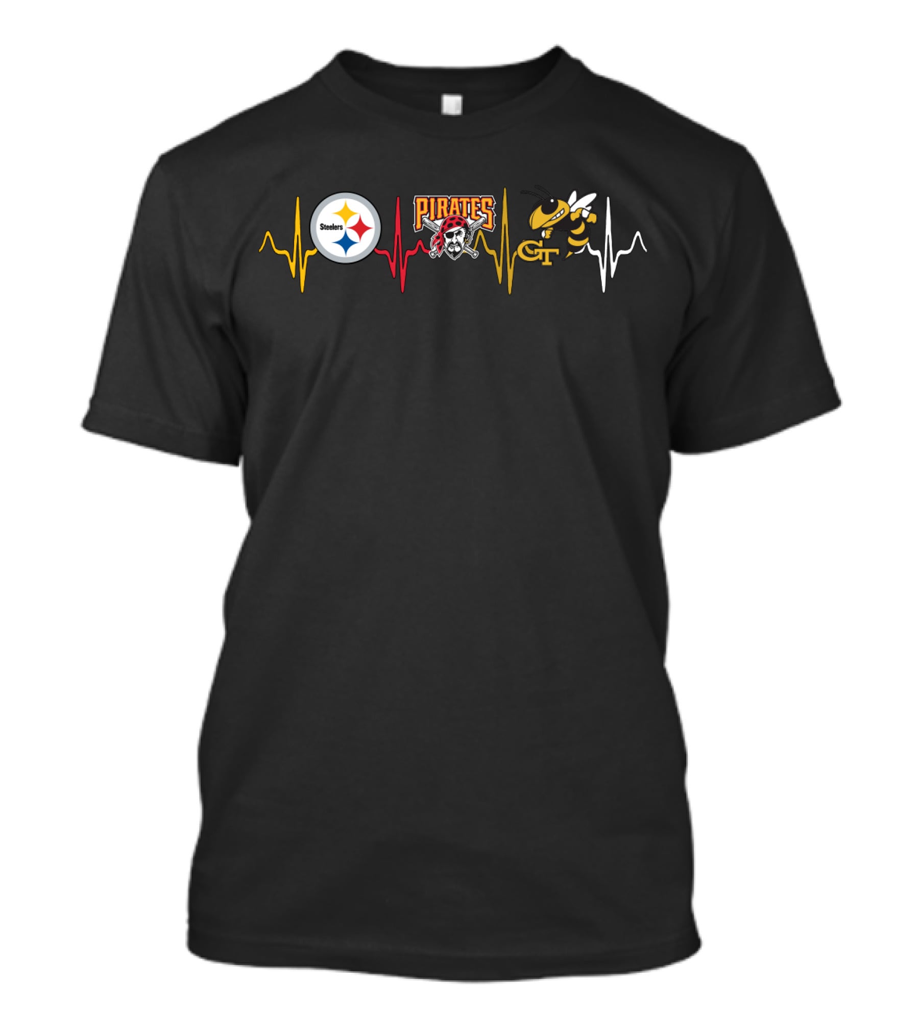 Steelers Pirates Gt Heartbeat T-Shirt