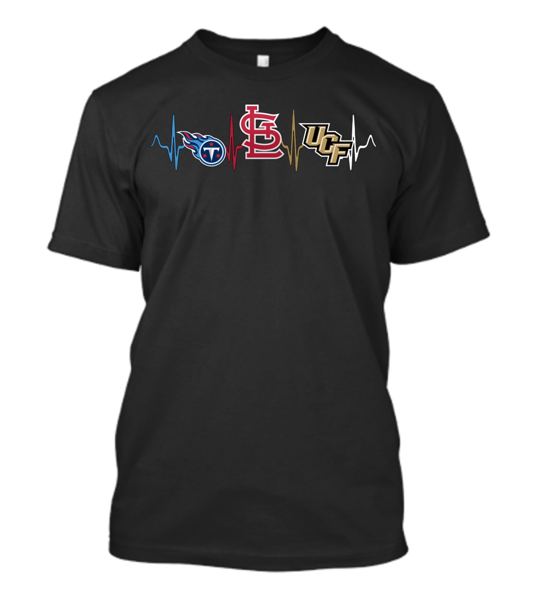 Titans St. Louis Cardinals Ucf Heartbeat T-Shirt