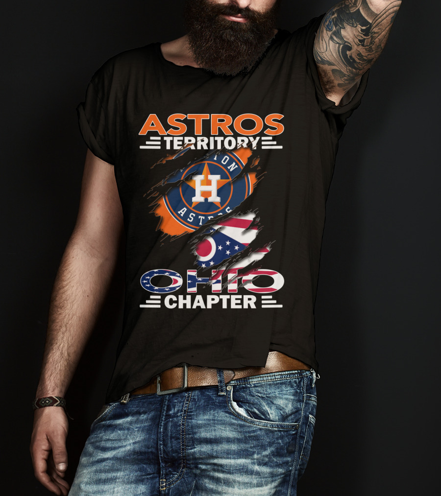 Astros Territory Ohio Chapter Houston Astros Ohio Flag T-Shirt