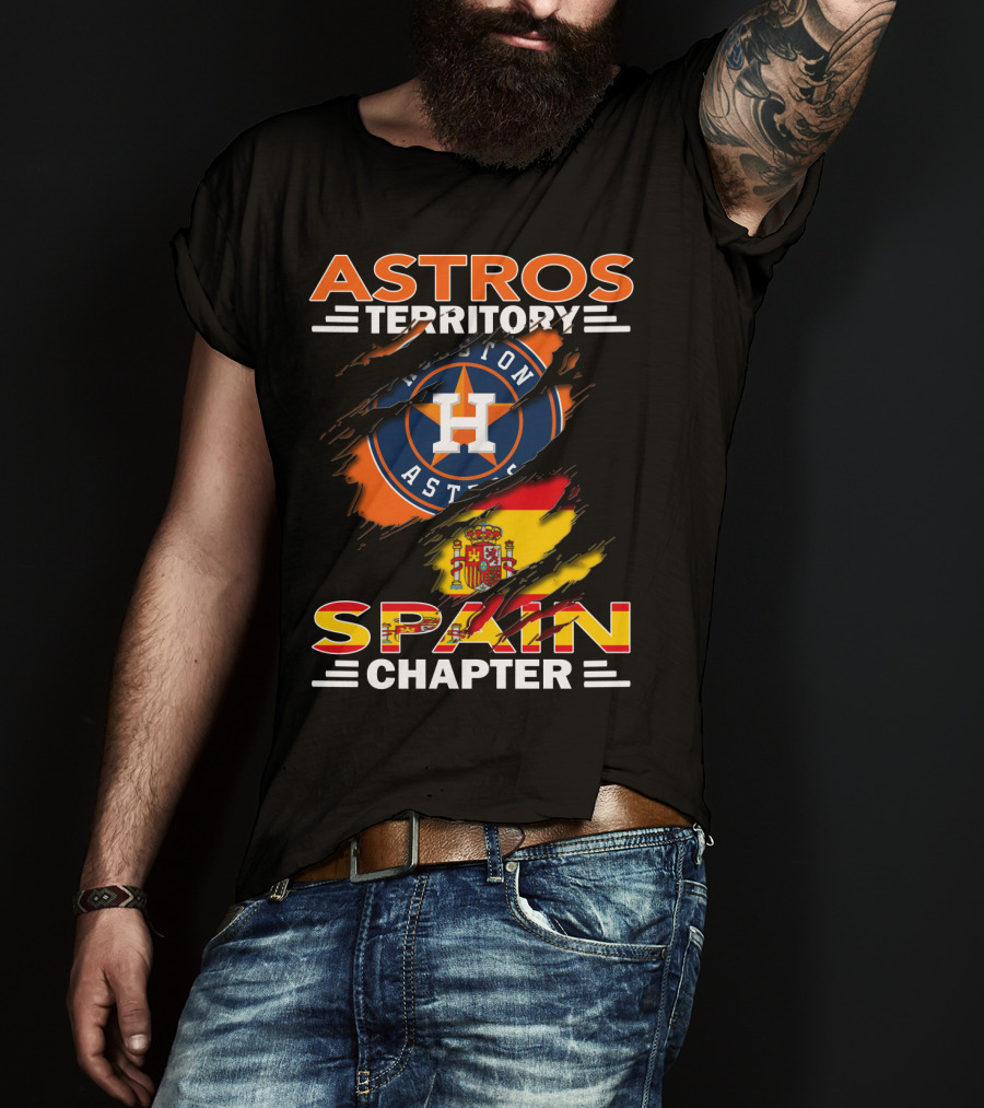 Astros Territory Spain Chapter Houston Astros Spain Flag T-Shirt