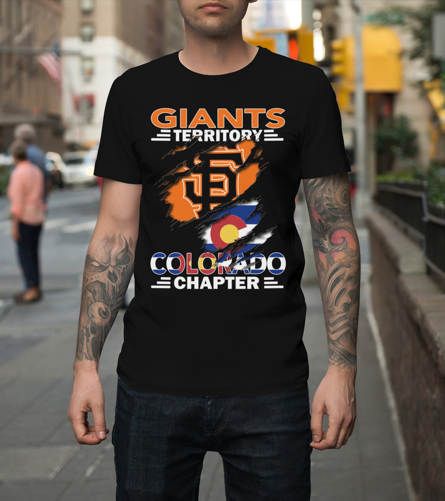 Giants Territory Colorado Chapter San Francisco Giants Colorado Flag T-Shirt