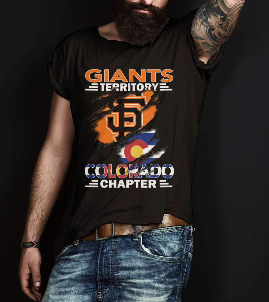 Giants Territory Colorado Chapter San Francisco Giants Colorado Flag T-Shirt