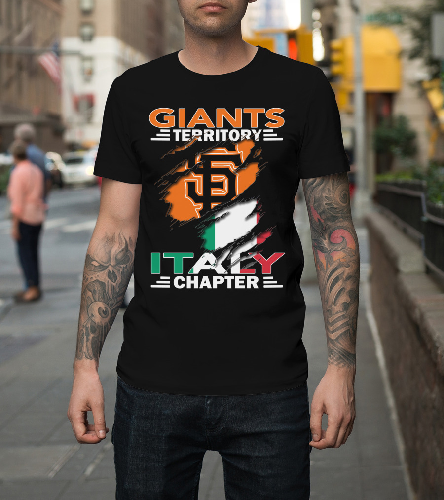Giants Territory Sf Logo Italy Chapter T-Shirt