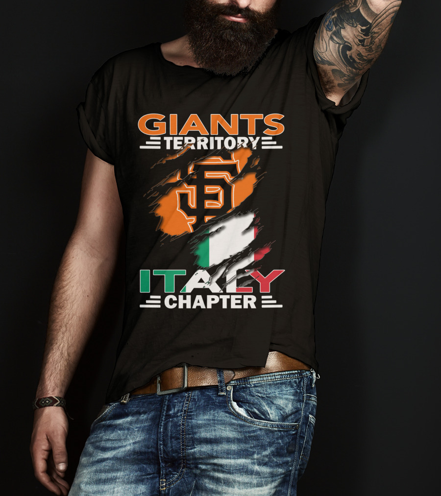 Giants Territory Sf Logo Italy Chapter T-Shirt