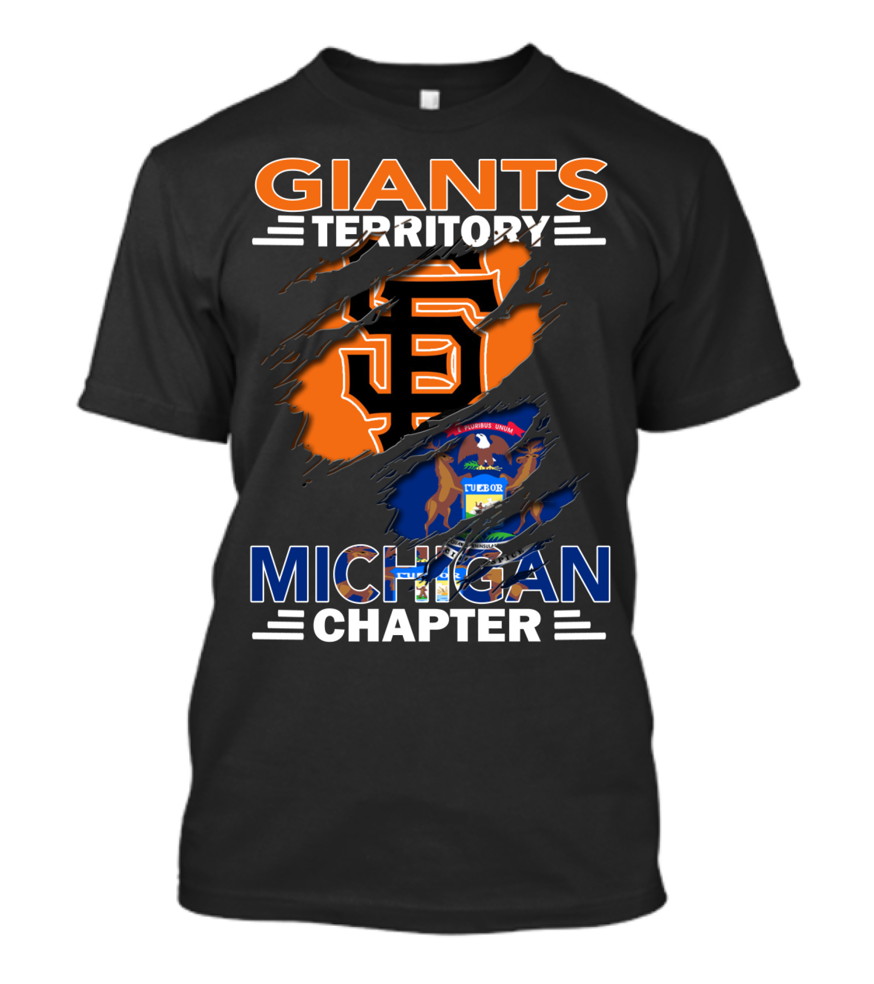 Giants Territory Michigan Chapter Sf Giants Detroit Connection T-Shirt