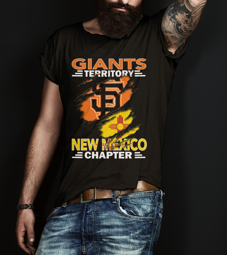 Giants Territory New Mexico Chapter Sf Logo Zia Symbol T-Shirt