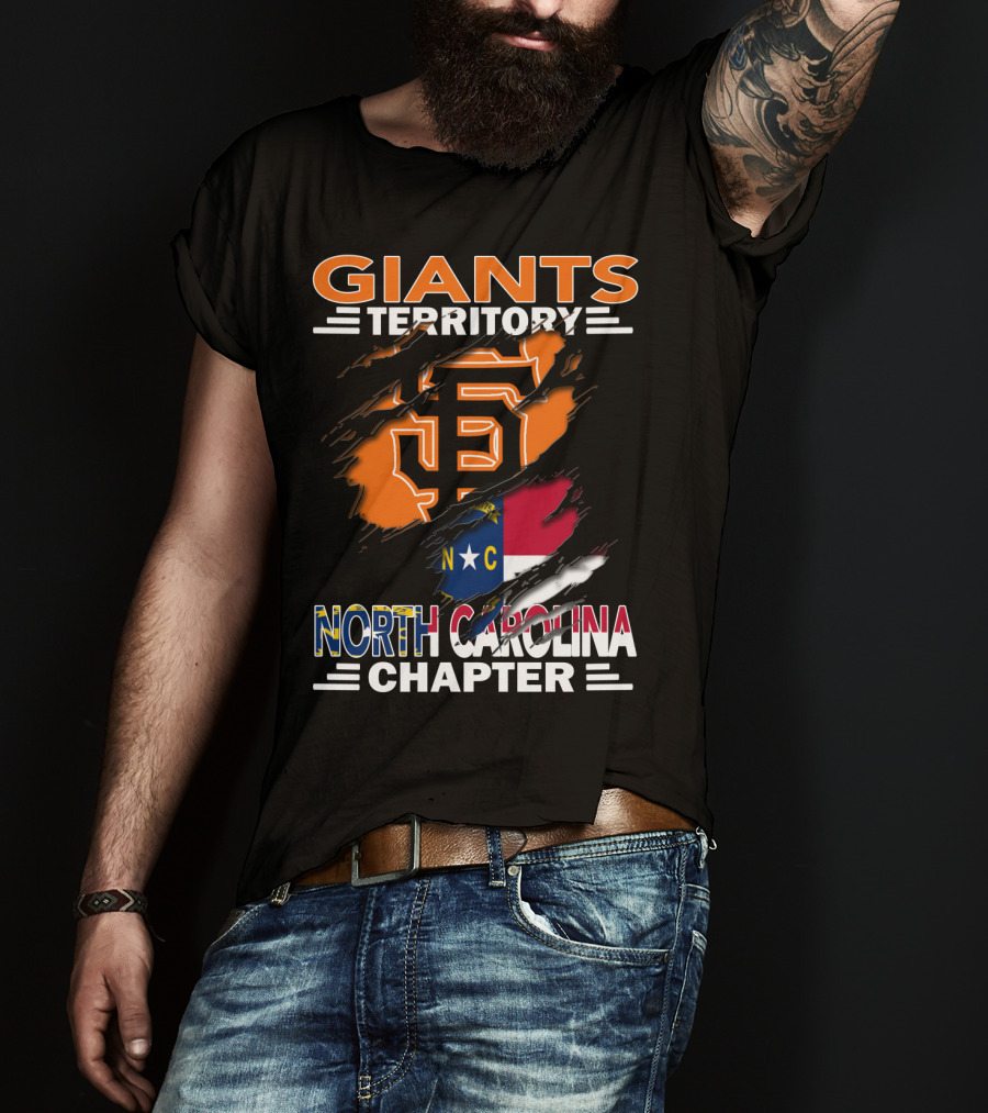 Giants Territory Sf Logo North Carolina Chapter T-Shirt