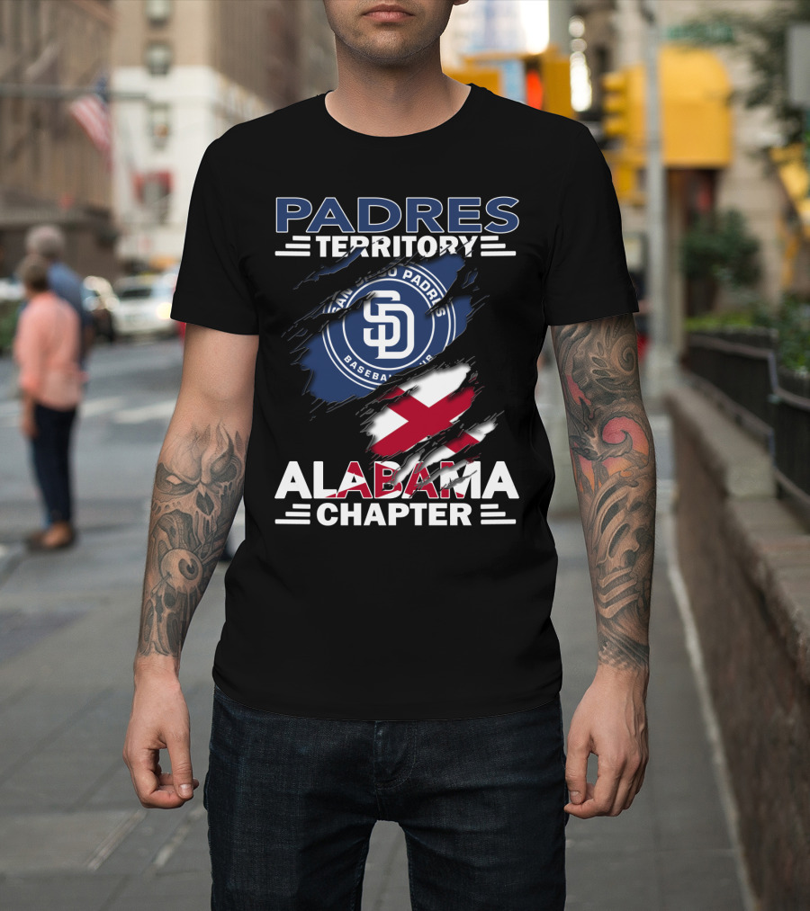 Padres Territory Alabama Chapter San Diego Padres Baseball Club T-Shirt