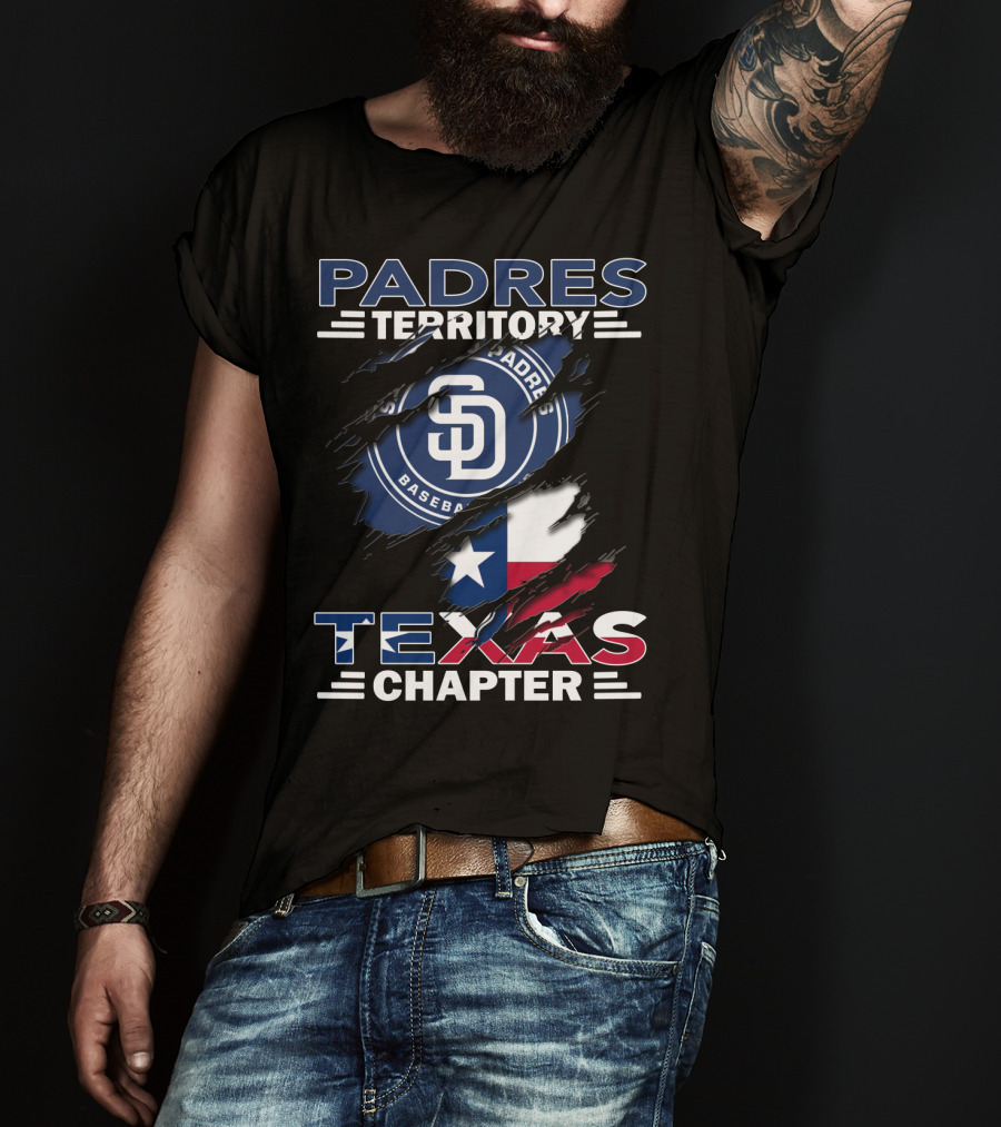 San Diego Padres Territory Texas Chapter Baseball Flag T-Shirt