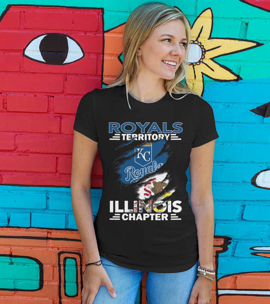 Royals Territory KC Illinois Chapter Badge T-Shirt