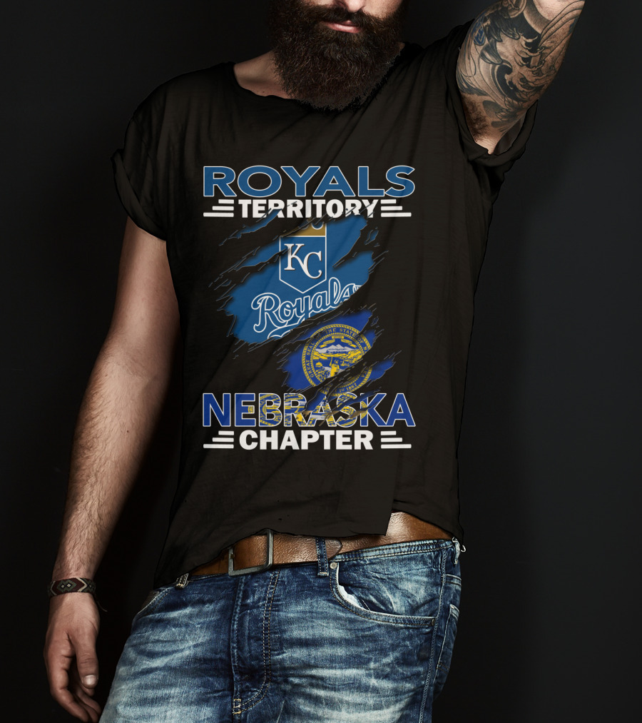 Royals Territory Nebraska Chapter KC Royals Logo State Seal T-Shirt