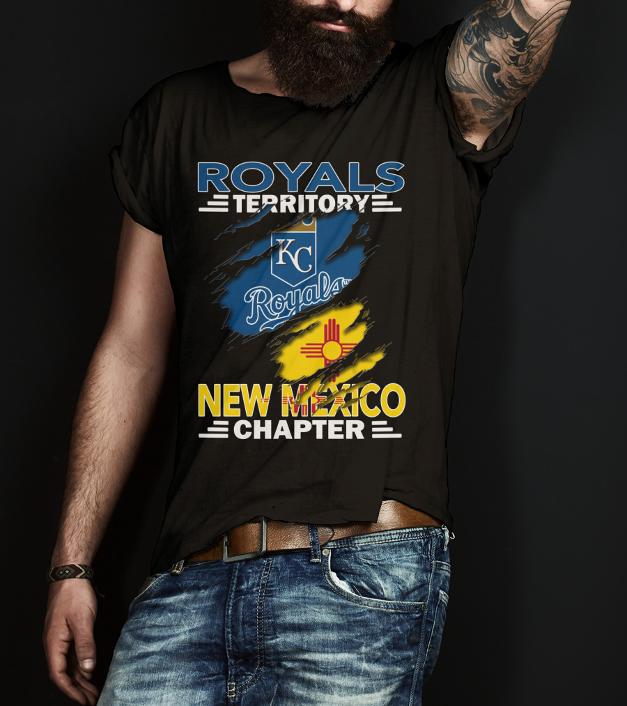 Royals Territory New Mexico Chapter Kansas City Royals Logo Zia Sun T-Shirt