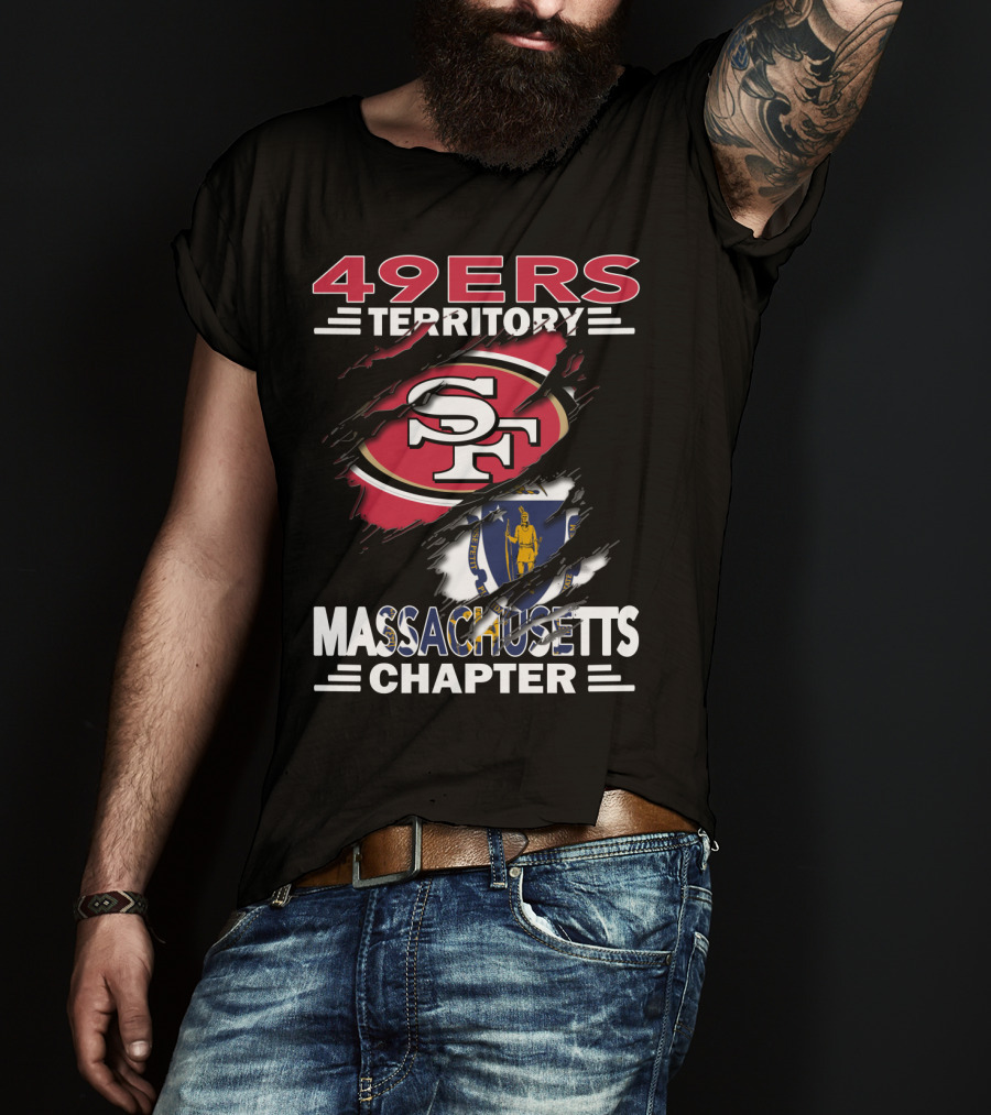 49ers Territory SF Logo Massachusetts Chapter T-Shirt