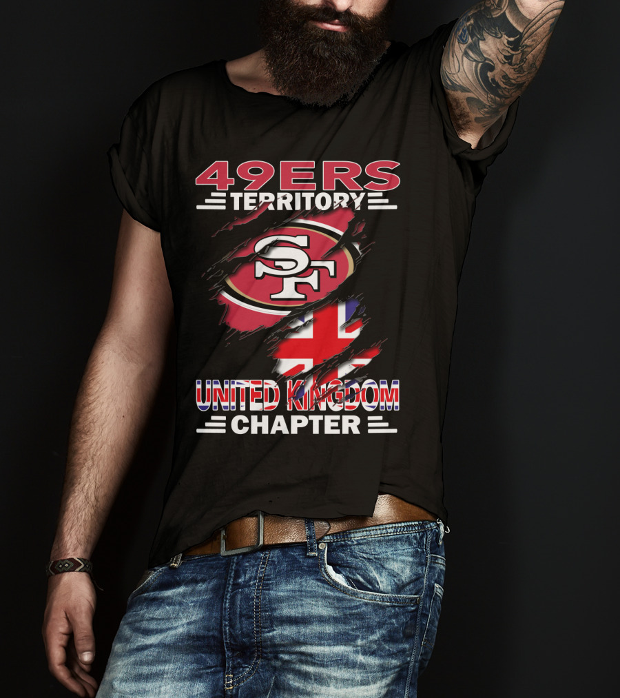 49ers Territory United Kingdom Chapter SF Logo Flag T-Shirt