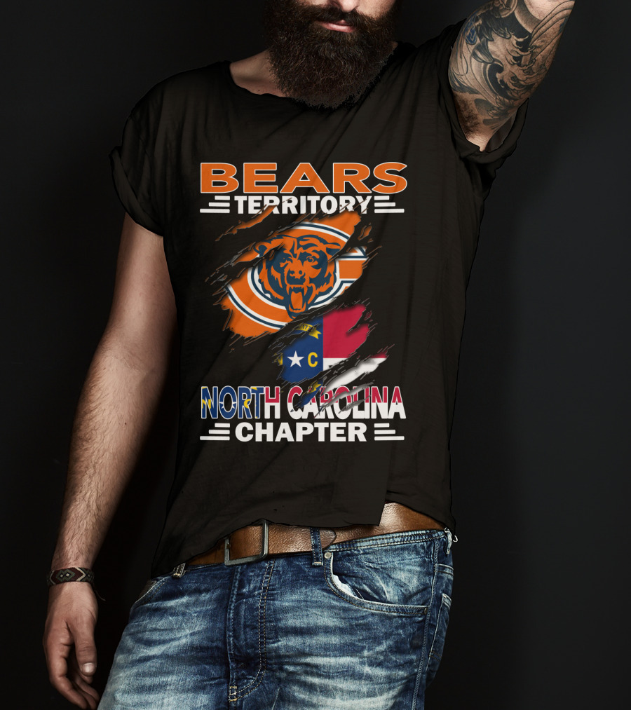 Bears Territory Chicago Bears North Carolina Chapter T-Shirt