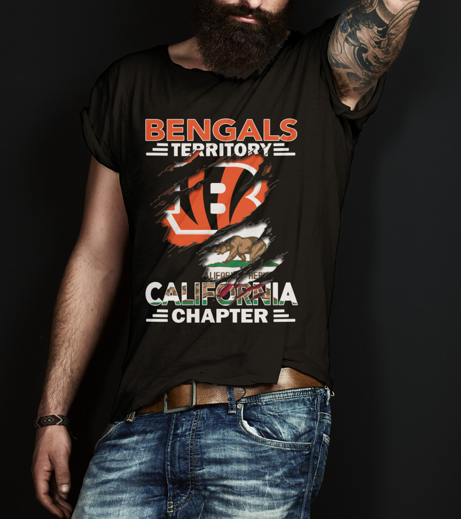 Bengals Territory California Chapter Bear Flag T-Shirt