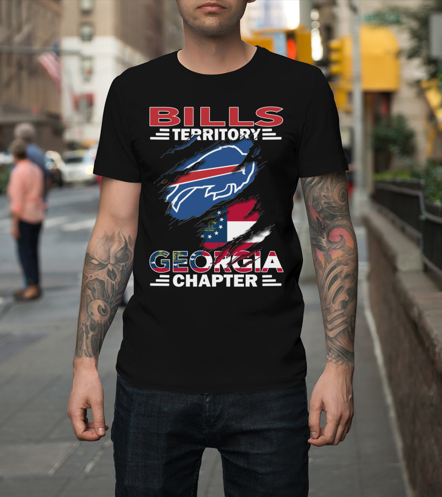 Bills Territory Georgia Chapter Buffalo Flag Sports T-Shirt