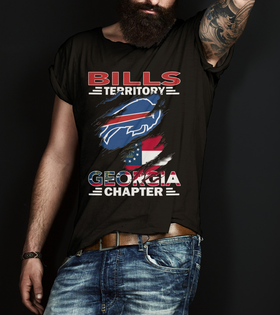 Bills Territory Georgia Chapter Buffalo Flag Sports T-Shirt