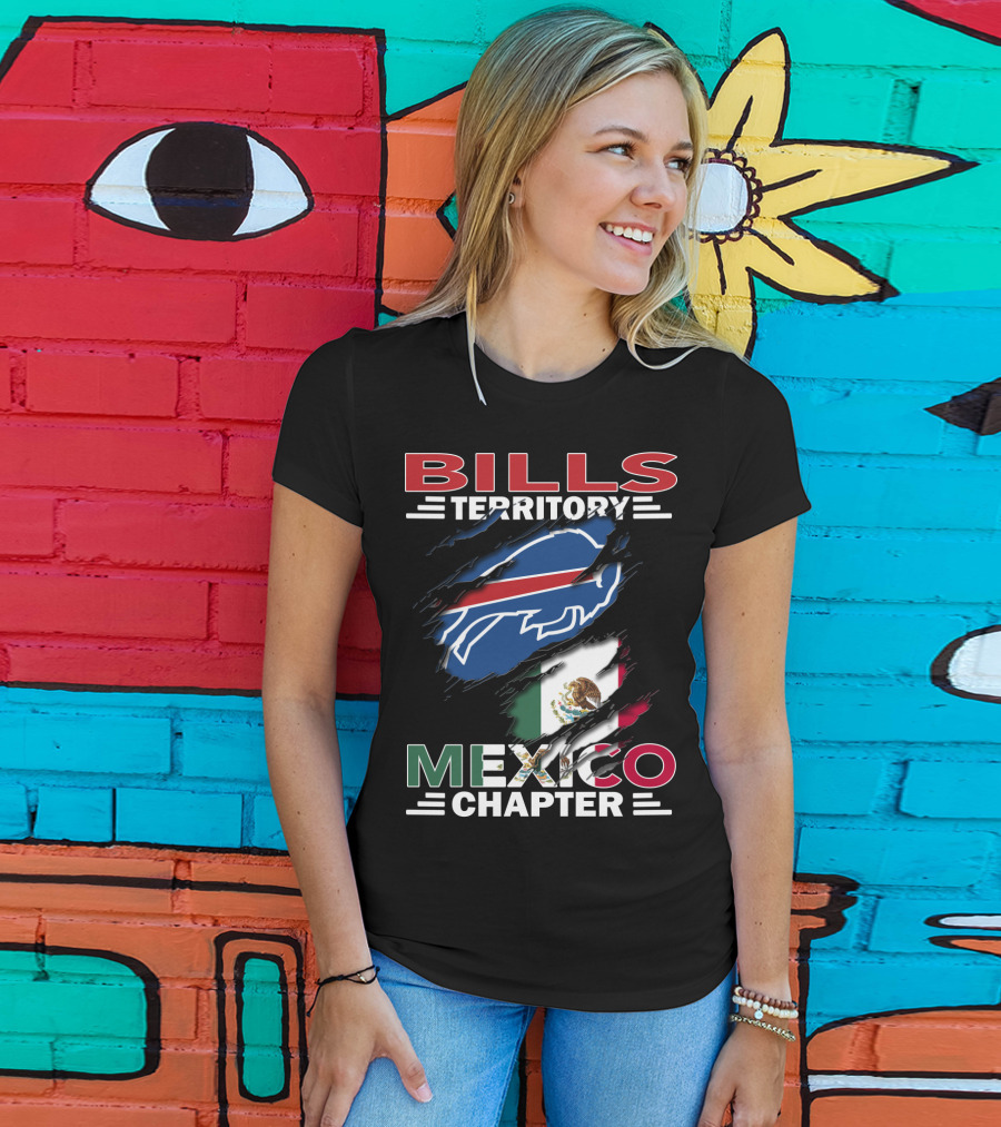 Bills Territory Mexico Chapter Buffalo Flag T-Shirt
