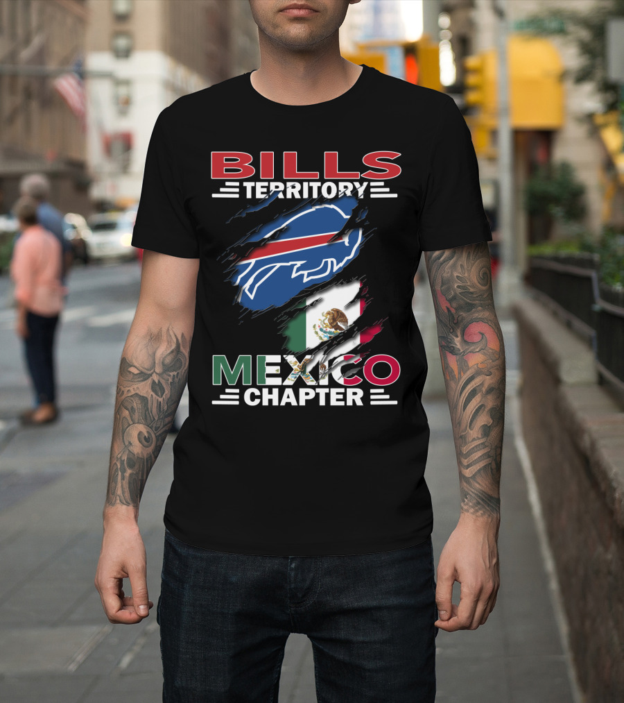 Bills Territory Mexico Chapter Buffalo Flag T-Shirt