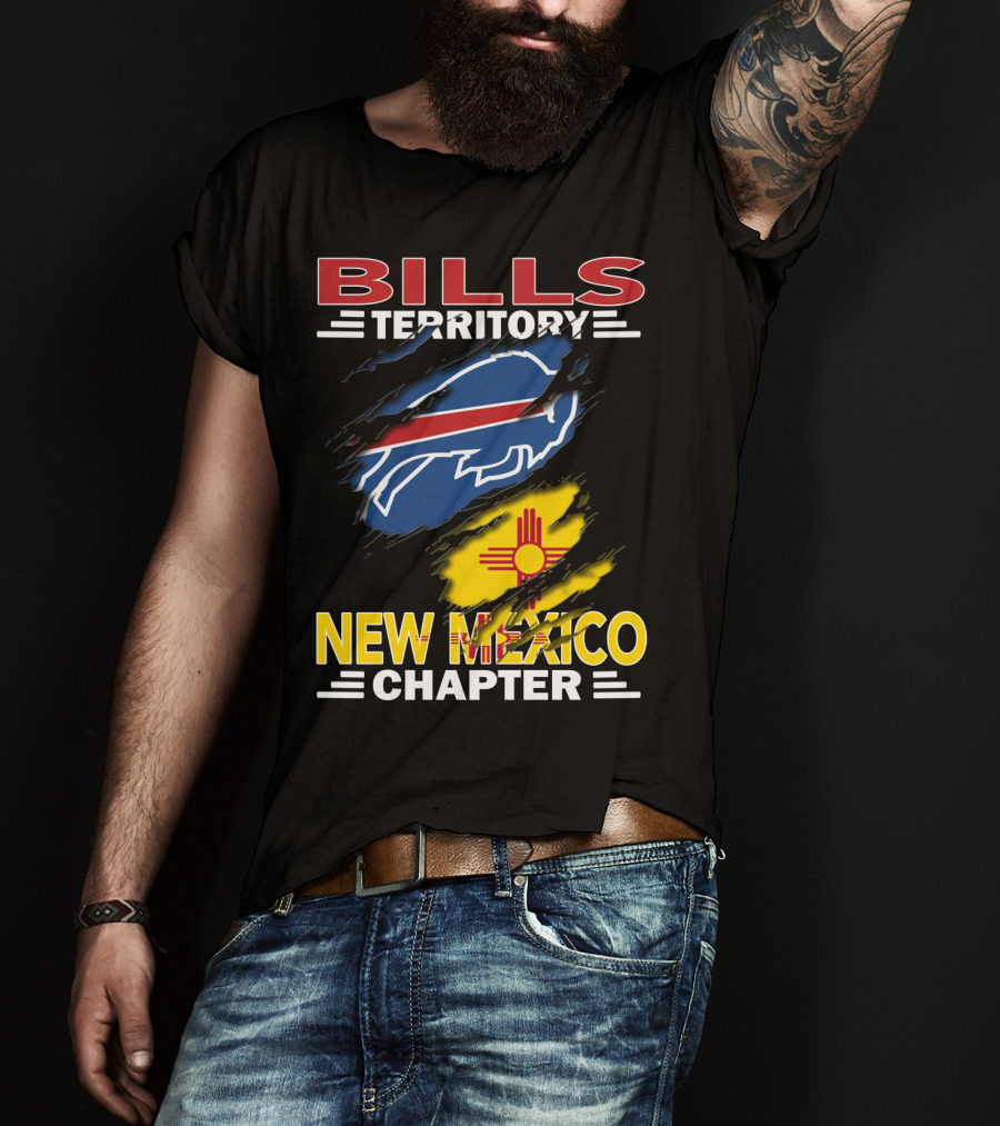 Bills Territory New Mexico Chapter Buffalo Symbol Zia Sun T-Shirt