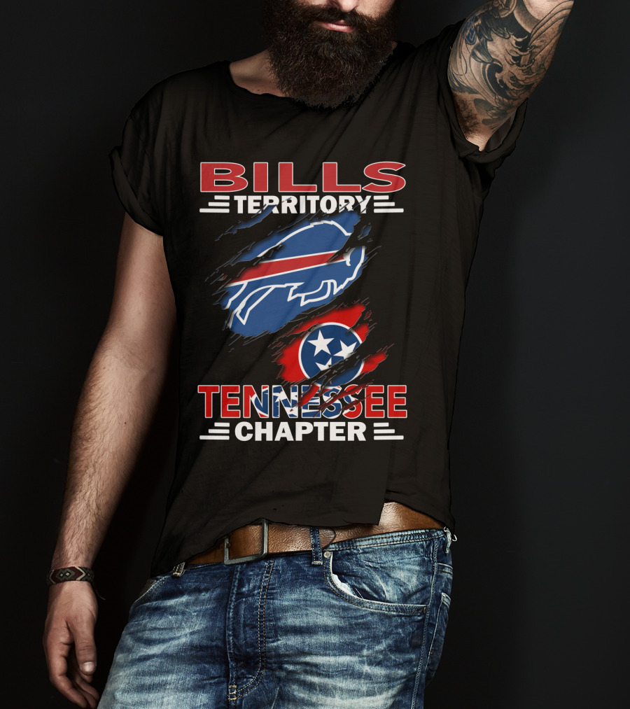 Bills Territory Tennessee Chapter Buffalo Bills Tennessee Flag T-Shirt